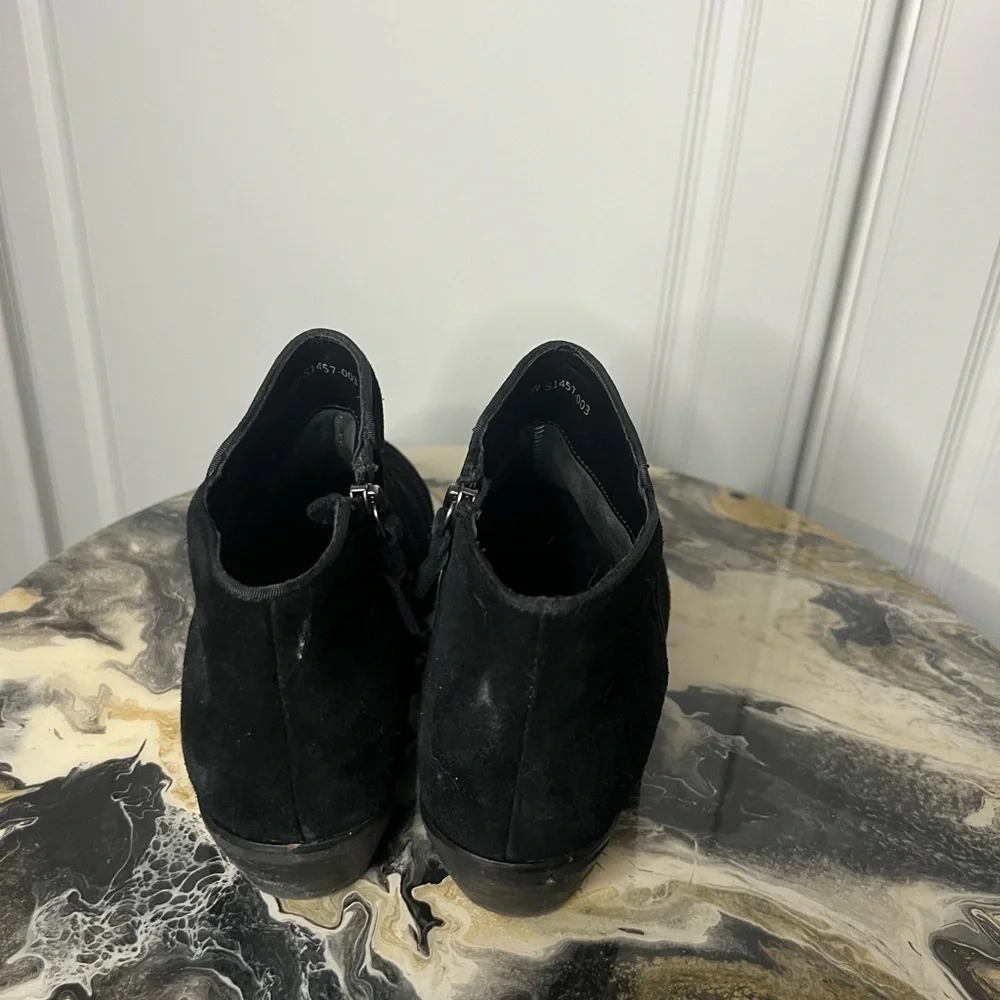 Softwalk Black Suede Ankle Boot 7.5WW